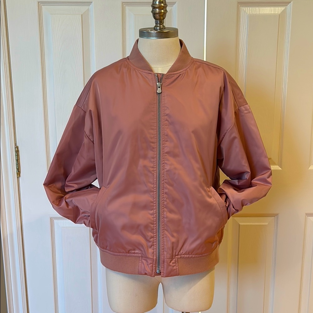 Gap Bomber Jacket in Soft Pink